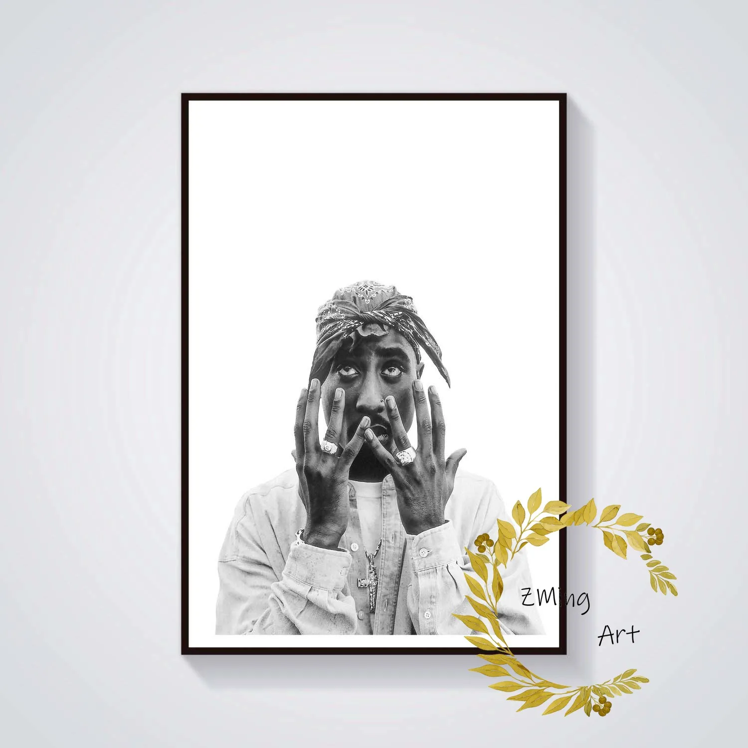 Tupac Shakur 2pac музыка хип-хоп плакат настенное искусство | Дом и сад