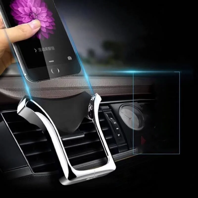 

U-type Gravity Car Phone Holder Air Outlet Mount Automatic Load-bearing Induction Navigation Bracket Gravity Holder