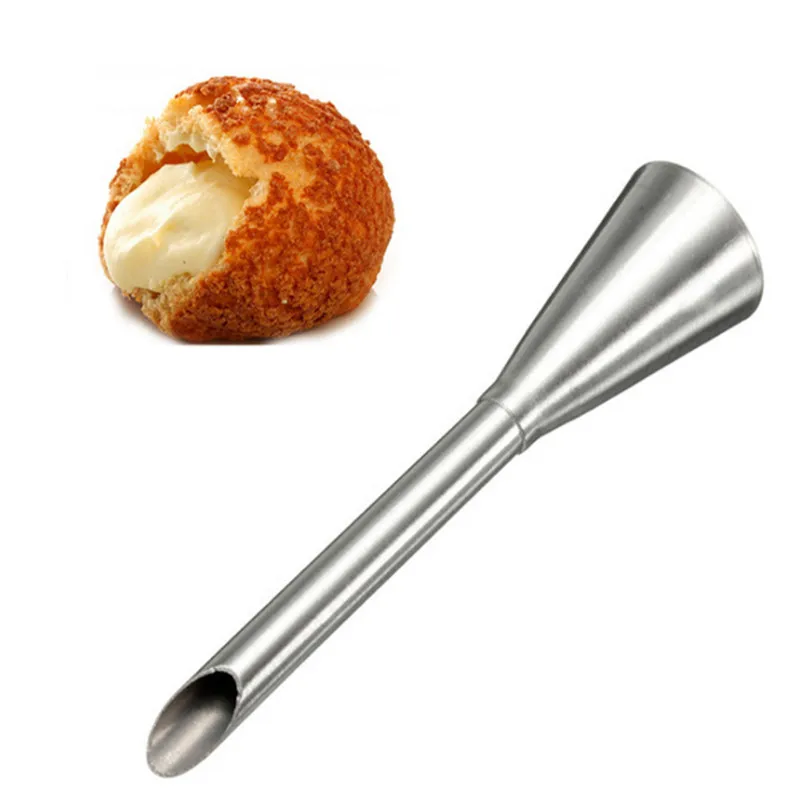 

1Pcs Cake Piping Nozzles Cream Icing Piping Nozzle Tip Stainless Steel Long Puff Nozzle Tip Set Decorating Tool Kitchen Tools