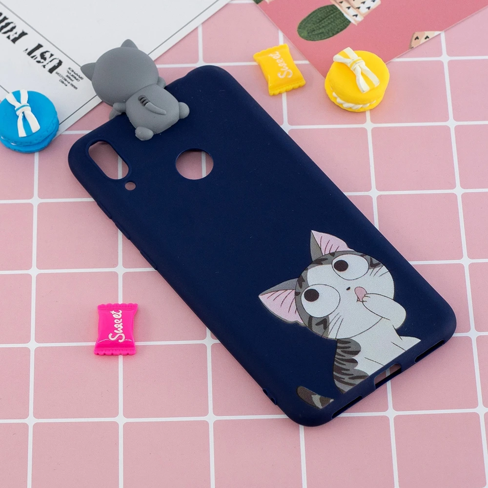 Etui Huawei Y5 Y6 Y7 Y9 Prime Cases 3D Kawaii Panda Unicorn Silicon Cover on for Funda Huawei Y5 Y6 Y7 Y9() Phone Case