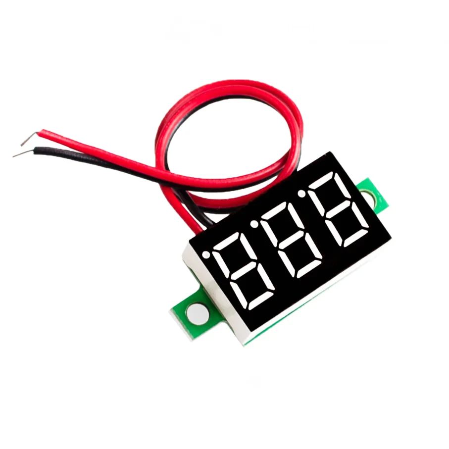 Красный Цифровой вольтметр постоянного тока светодиодный цифровой DC4.5V-30V |