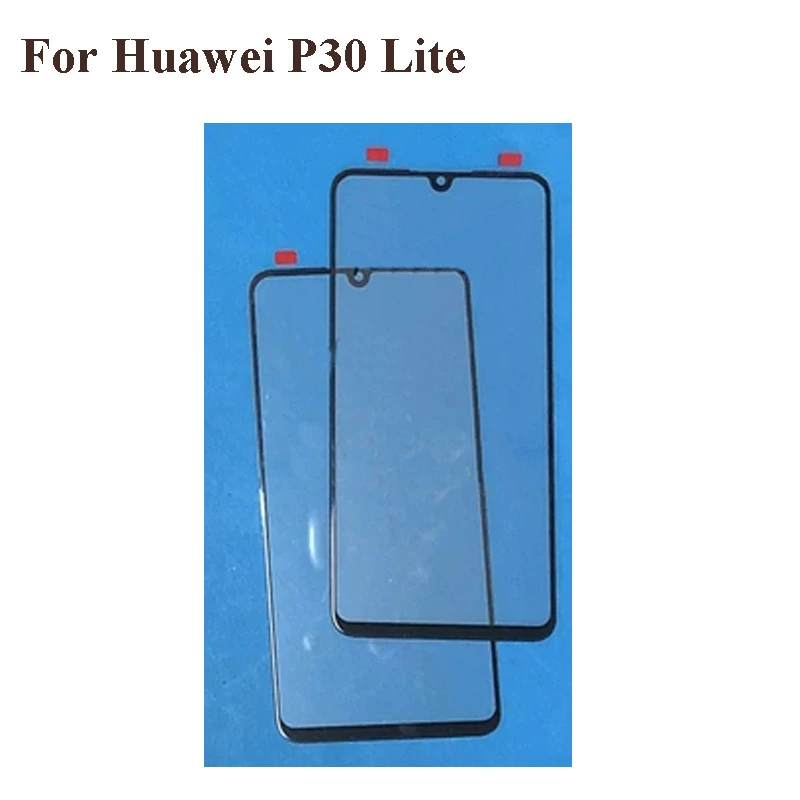 

2PCS For Huawei P30 Lite Front LCD Glass Lens touchscreen For Huawei P 30 Lite Touch screen Outer Screen Glass without flex