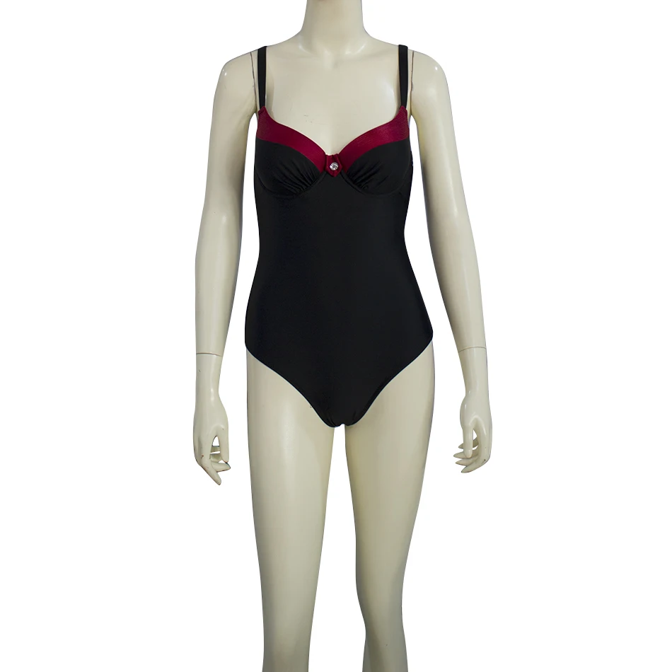 ESSV One Piece Push Up Swimsuit Plus Size Swimwear 2019 Women Sexy Padded Summer Bathing Suit Beachwear Patchwork Bodysuit-1