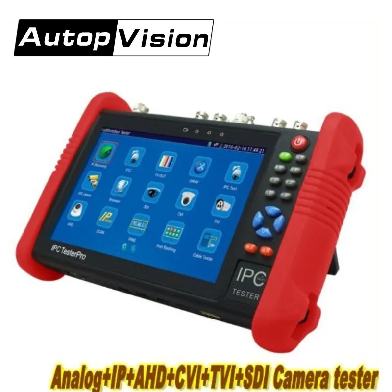 Wanglu IPC9800 7 дюймов CCTV тестер монитора TVI CVI AHD SDI CVBS IP HD коаксиальный Камера с WI FI/PoE