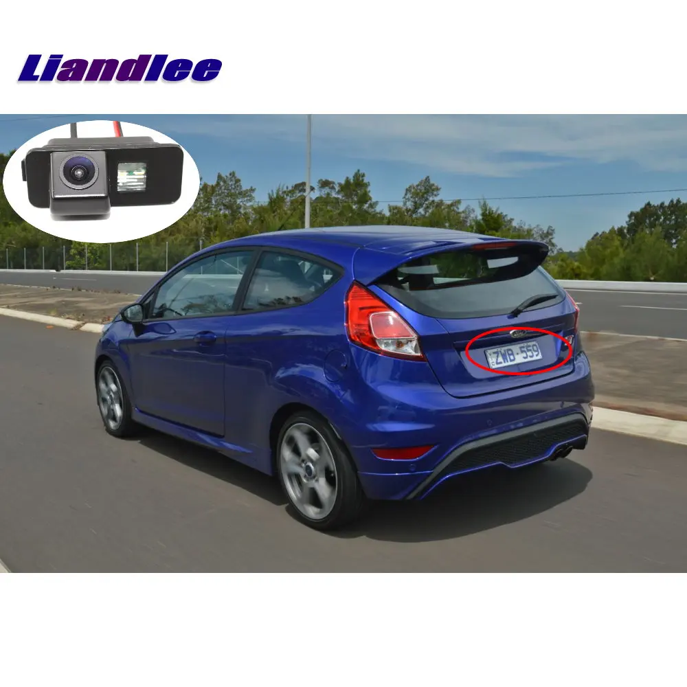 Liandlee для Ford Fiesta MK6 2008~ Автомобильная камера заднего вида резервная парковочная камера заднего вида/Встроенная Высококачественная