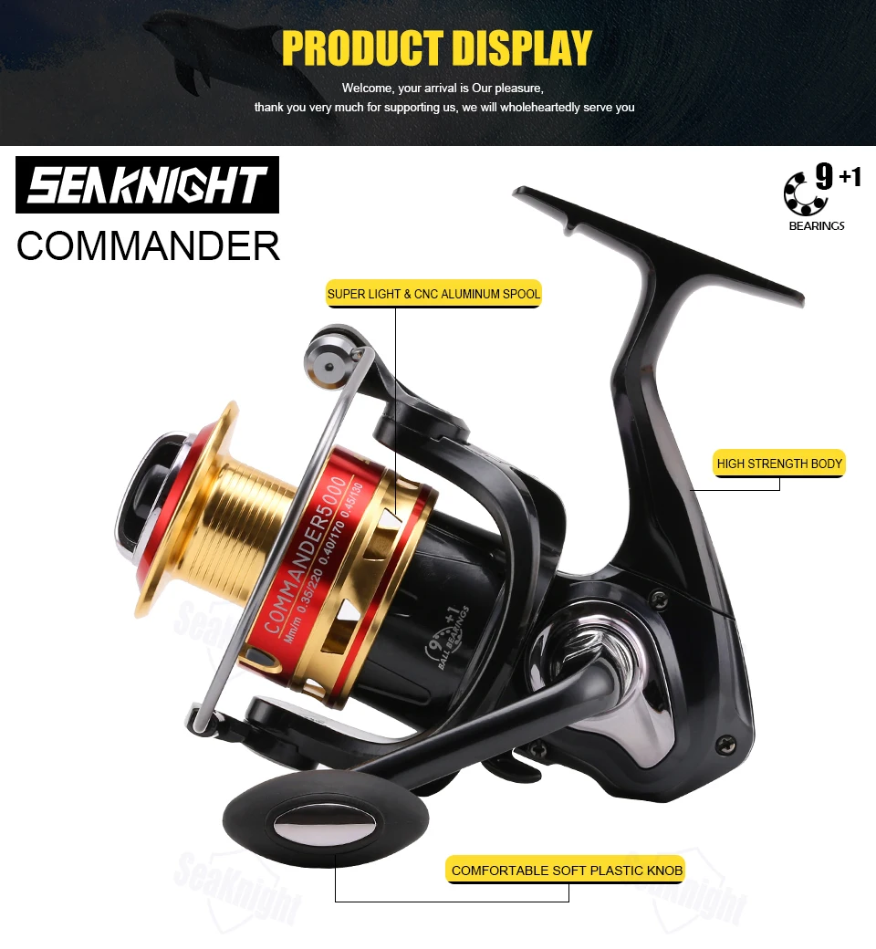 SeaKnight COMMANDER Fishing Spinning Reel + Spare Spool - Finish-Tackle