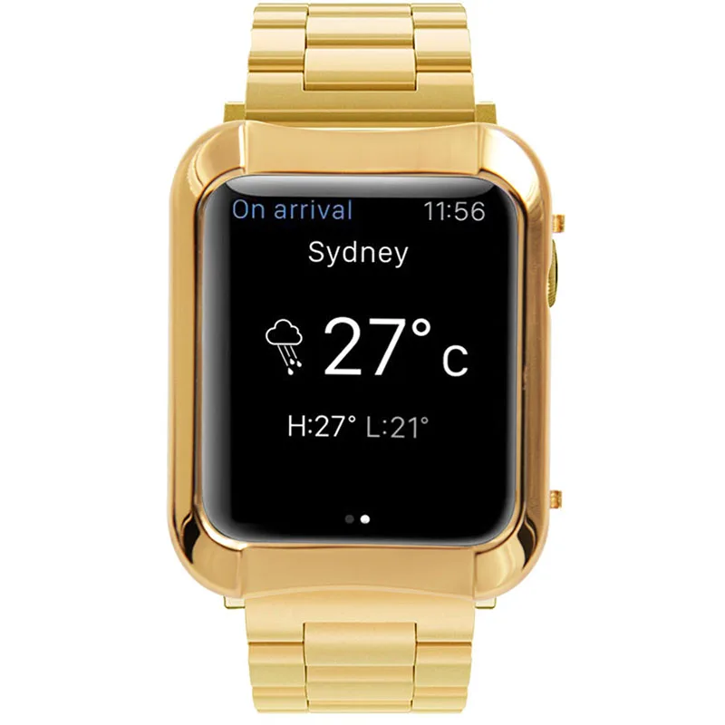 Oro placcato della copertura della cassa 24 k cassa in oro per apple watch  coperchio In Alluminio per apple watch|Phone Case \u0026 Covers| - AliExpress