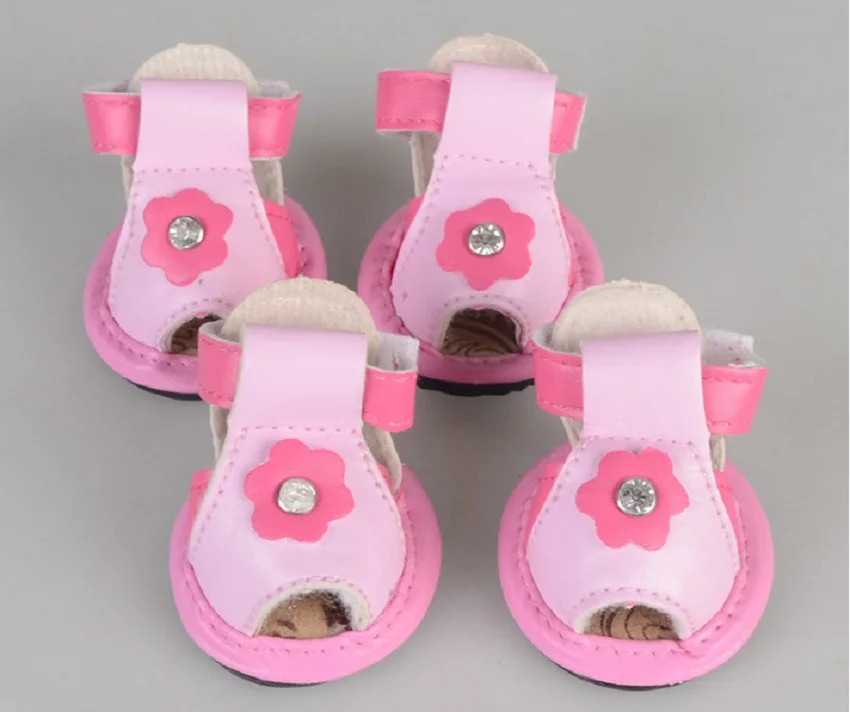 C79_New_4pcs_lot_Pet_dogs_Cats_Shoes_Summer_Breathable_Puppy_Dog_Floral_Pattern_Pierced_Net_shoes_Anti_skid_Dog_PU_shoes_9