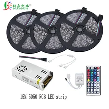 5M 10M 15M 20M 30leds/m IP20 5050 LED strip Diode tape + 44 key IR Remote Controller + Power Supply dc 12V 2A 5A 8A Full Set цена 5M 10M 15M 20M 30leds/m IP20 5050 LED strip Diode tape + 44 key IR Remote Controller + Power Supply dc 12V 2A 5A 8A Full Set цены онлайн