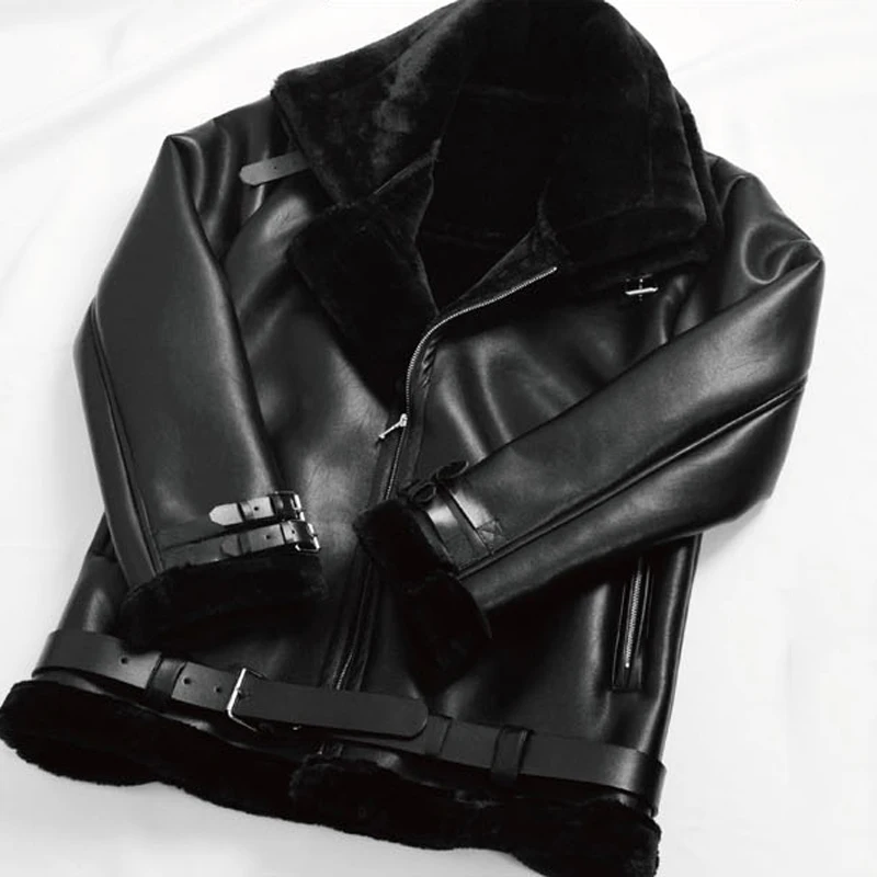 Korean Fashion Men Mens XXXL Faux Fur Bomber Jackets Winter Warm Suede Coats Men Thick Velvet Fur Lined Coat Streetwear New A317 Korean Fashion Men Mens XXXL Faux Fur Bomber Jackets Winter Warm Suede Coats Men Thick Velvet Fur Lined Coat Streetwear New A317