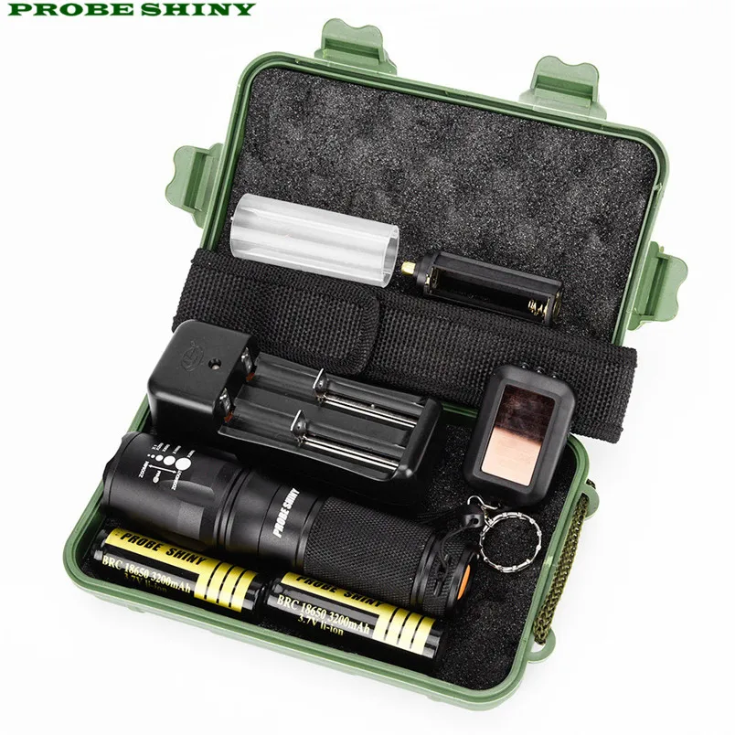 HOT!!! G700 X800 LED Zoom Military Grade Tactical Flashlight Battery