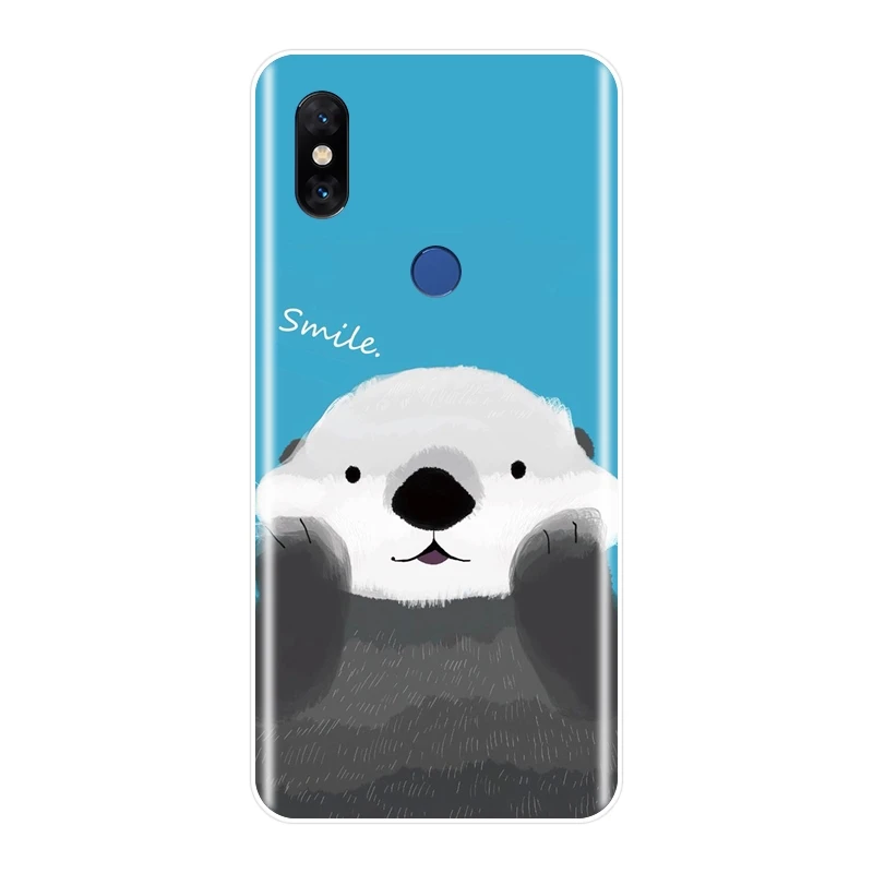 ТПУ розовая свинья кошка Медведь Кролик Альпака задняя крышка для Xiaomi mi Note mi x 1 2 2S 3 Мягкий силиконовый чехол для телефона для Xiaomi mi Max 1 2 3