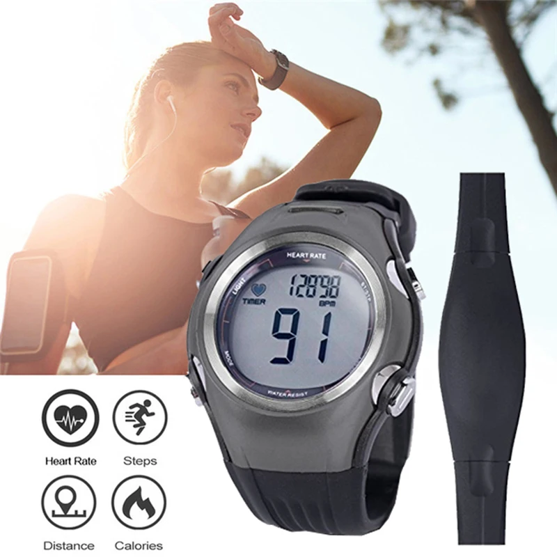 Waterproof Heart Rate Monitor Watch Outdoor font b Fitness b font Pulse Wireless polar sport Running