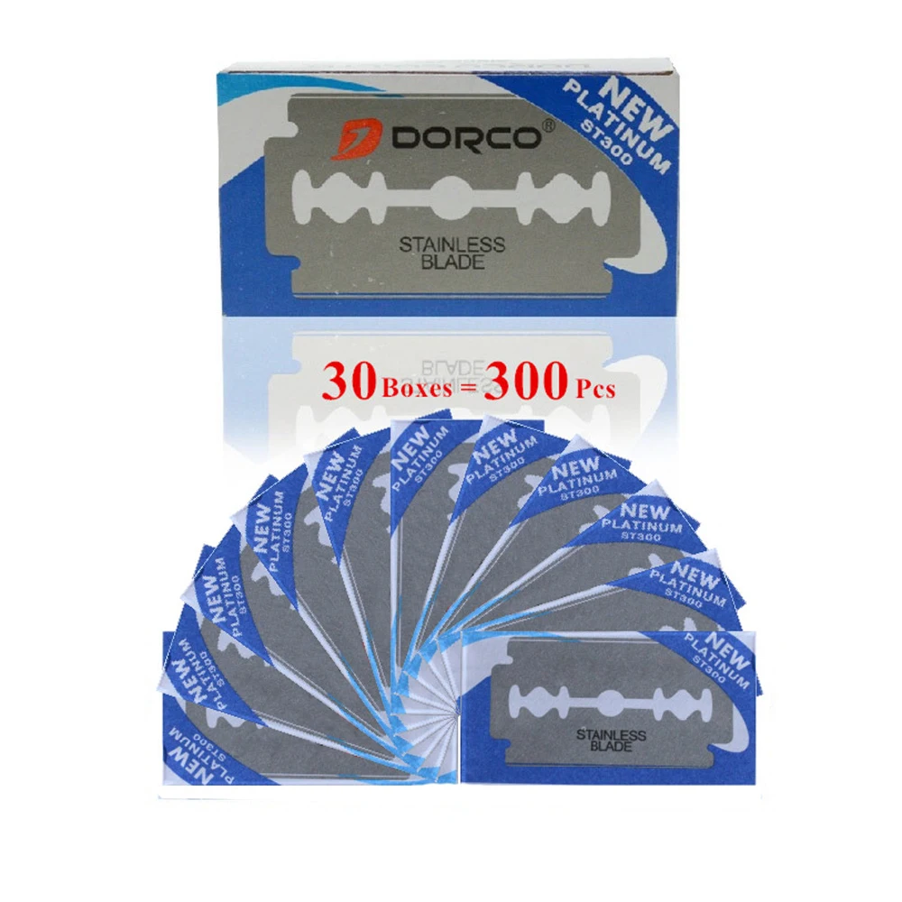

Dorco 300pcs Safety Razor Blades Stainless Steel To Shave Blade To Razor For Men Lames De Rasoir Barber Blade