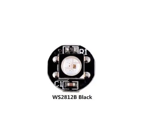 SK6812(аналог WS2812B) ws2812 светодиодный чип RGBW индивидуальный адресуемый светодиодный пиксельный чип теплоотвод печатной платы для Arduino DIY 5 В - Испускаемый цвет: WS2812B black PCB