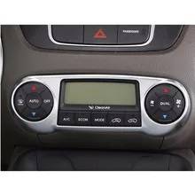 ABS Chrome Center Car Console Control Panel Interior Decoration Stickers Cover Trim For Hyundai IX35