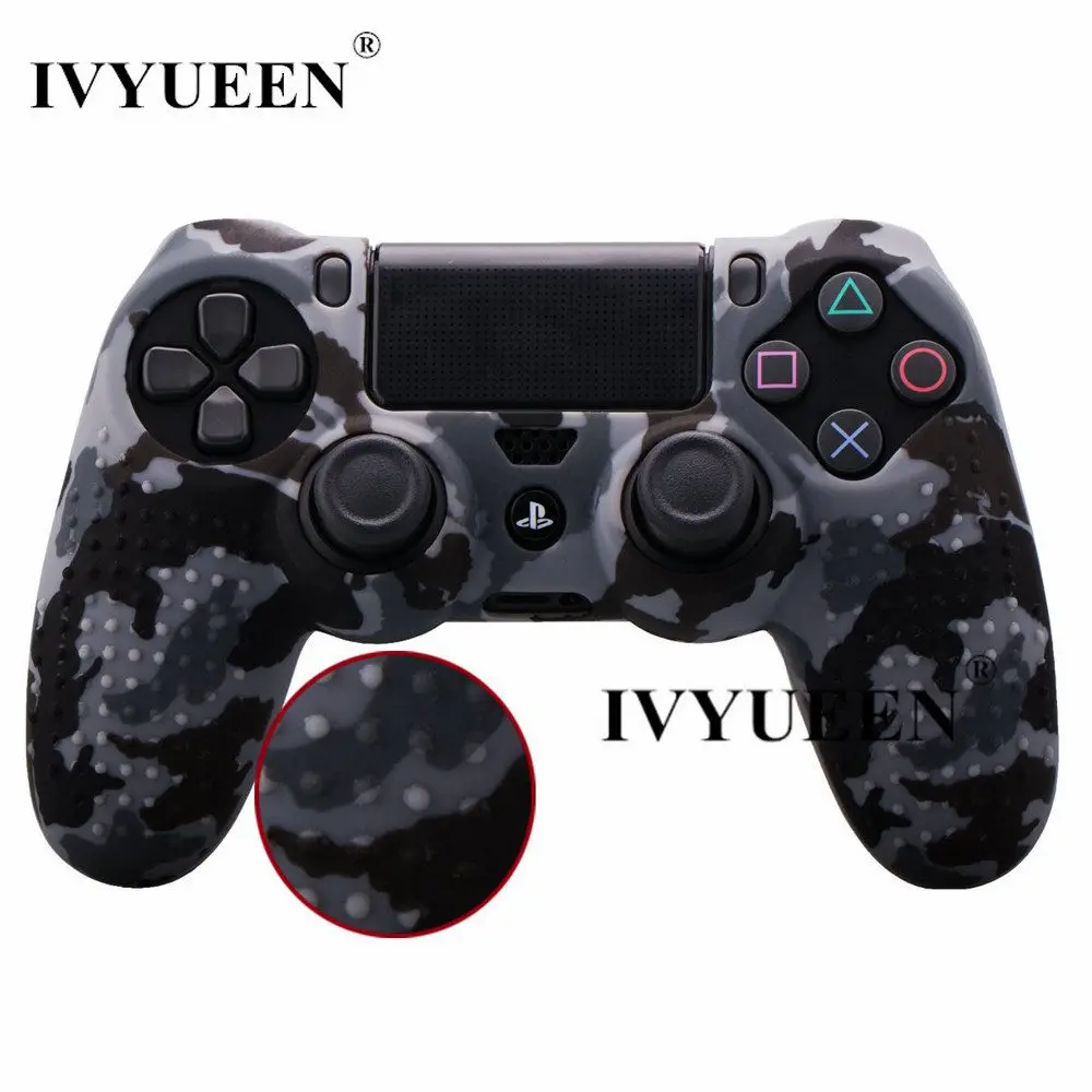 IVYUEEN 10 упак. для sony Playstation Dualshock 4 PS4 Pro Slim контроллер кожа случае вода трансферная печать Силиконовый протектор