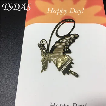 

10PSC Butterfly Hollow Metal Bookmarks Clip Souvenirs Gifts For Kids, 24k Gold Plated Bookmark Birthday Keepsake