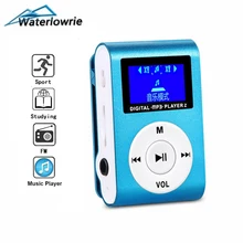 FM MP3 плеер ЖК-экран металлический мини Клип Музыка MP 3 радио Поддержка Micro TF/SD слот портативный плеер Спорт MP3-Player