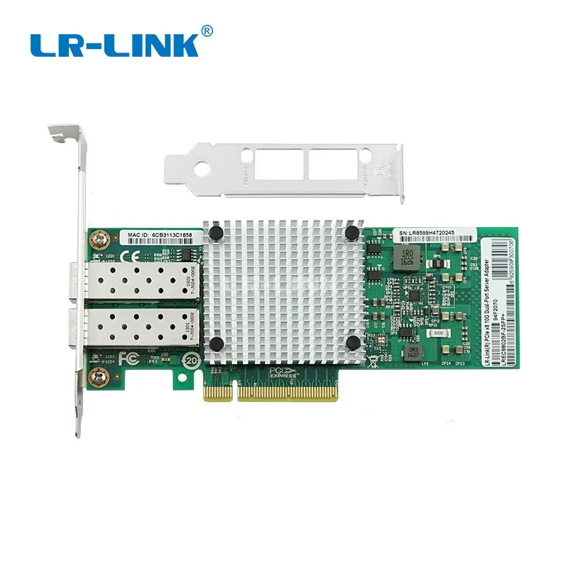 LR-LINK 9802BF-2SFP+ 10 Гб Ethernet Сетевая карта PCI-E двойной Порты и разъёмы волоконно-оптический адаптер сервера Intel 82599 Compatibl X520-SR2/DA2