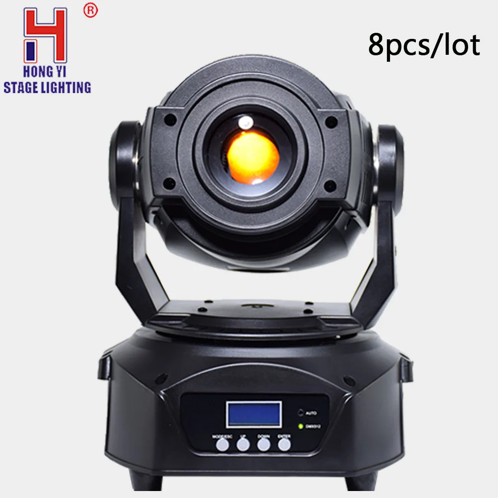

90w stage led moving head gobo light led spot zoom light dmx LED Display 3 facet 8pcs/lot