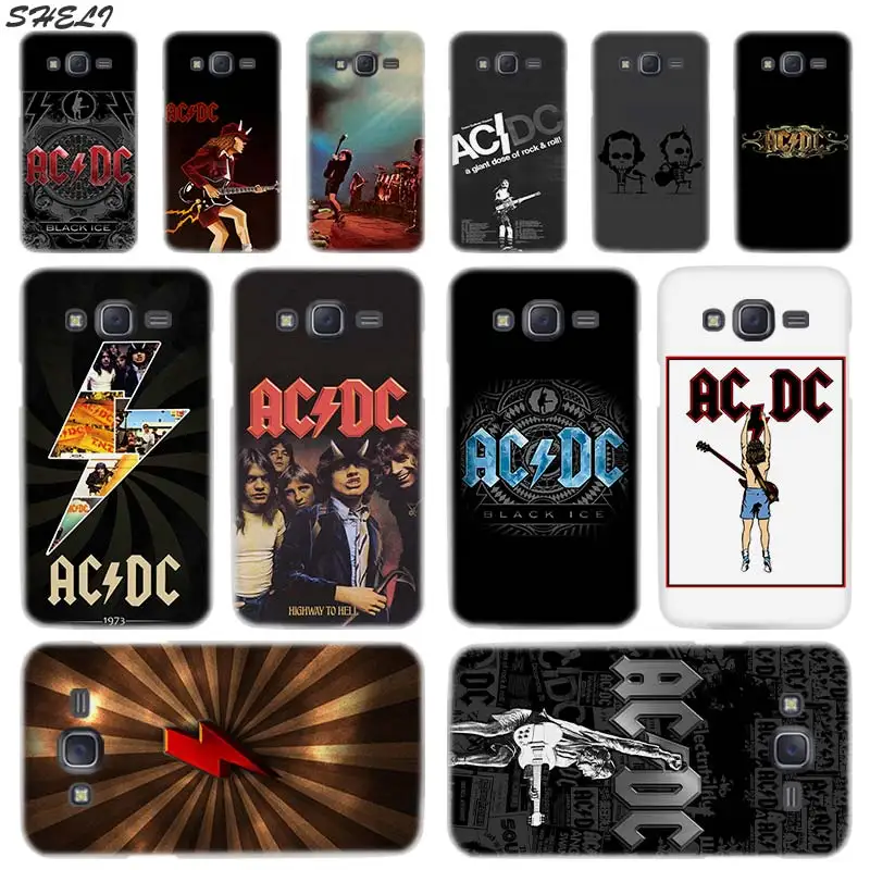 

Sheli ac dc poster Transparent Hard Phone Case for Samsung J1 J2 J3 J4 J5 J6 J7 J8 2015 2016 2017 2018 J7 Prime j4 Plus Ace