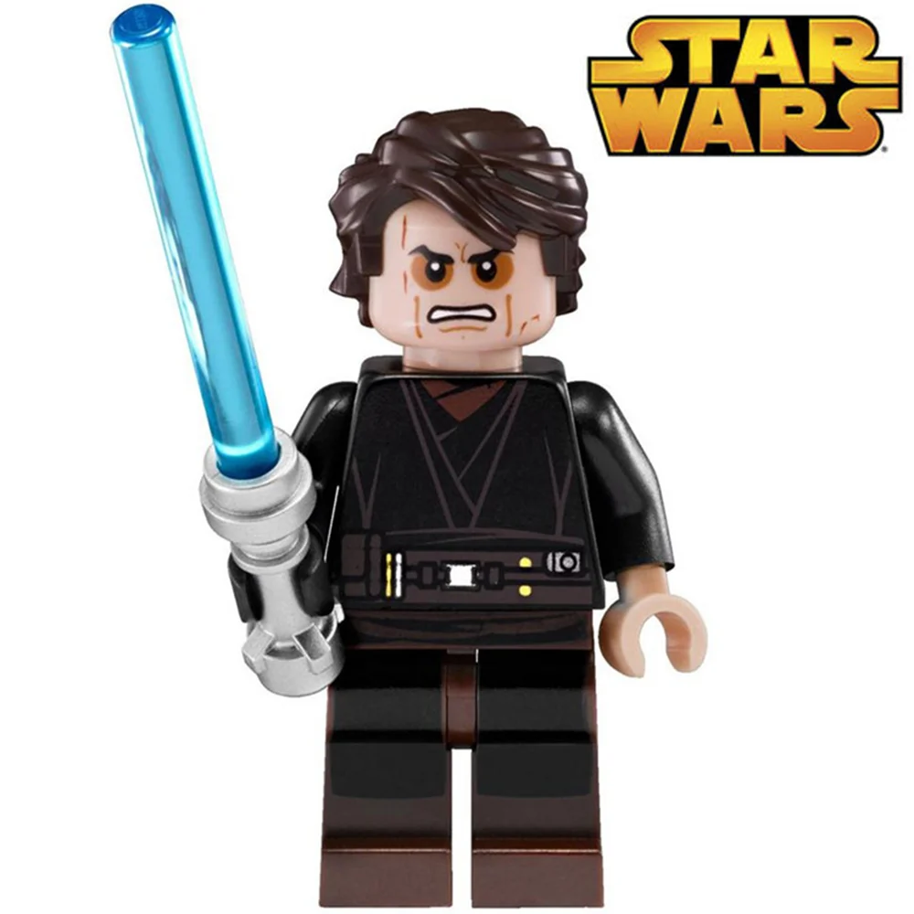 

SingleSale STAR WAR Anakin Skywalker Darth Vader with Lightsaber ROGUE ONE minifig Assemble Building Blocks Kids Toys Gifts