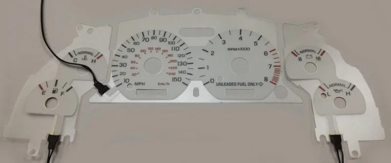 Тире в продаже EL светящийся датчик для Ford Mustang GT 1996 1998 150 mph 8000 об/мин синий зеленый