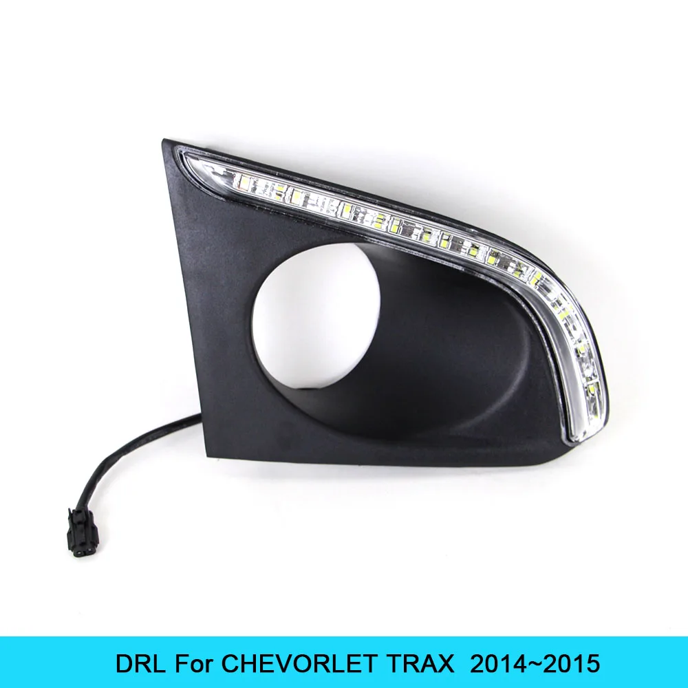 

Car LED DRL Waterproof ABS Super bright 12V LED Daytime Running Light for CHEVORLET TRAX 2014 2015