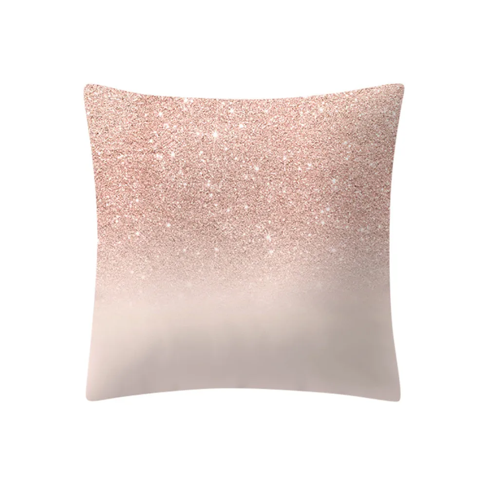 

Modern Geometric Rose Gold Pink Cushion Cover Pillowcase Christmas Decorations Cushions Home Decor Sofa Throw Pillows 18*18 10.4
