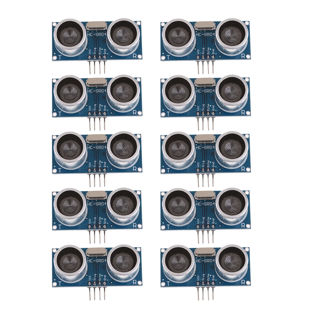 HC-SR04 Ultrasonic Distance Measure Module Transducer Sensor (Pack of 10)