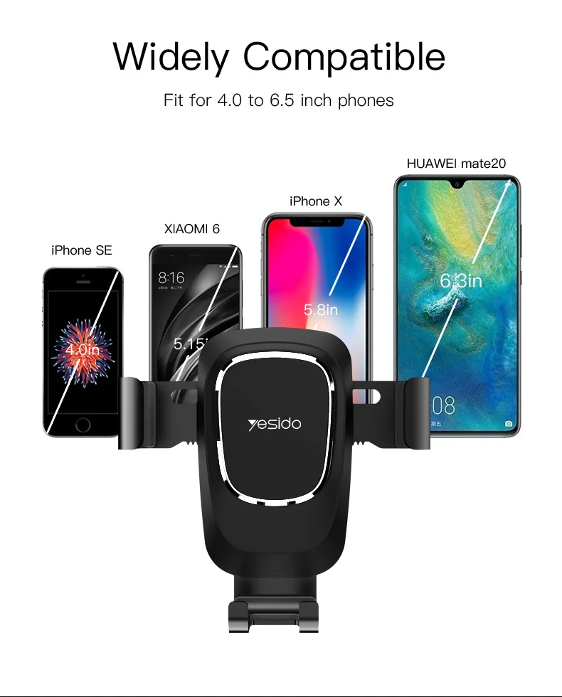Gravity Car Mount Holder Phone Stand (12)