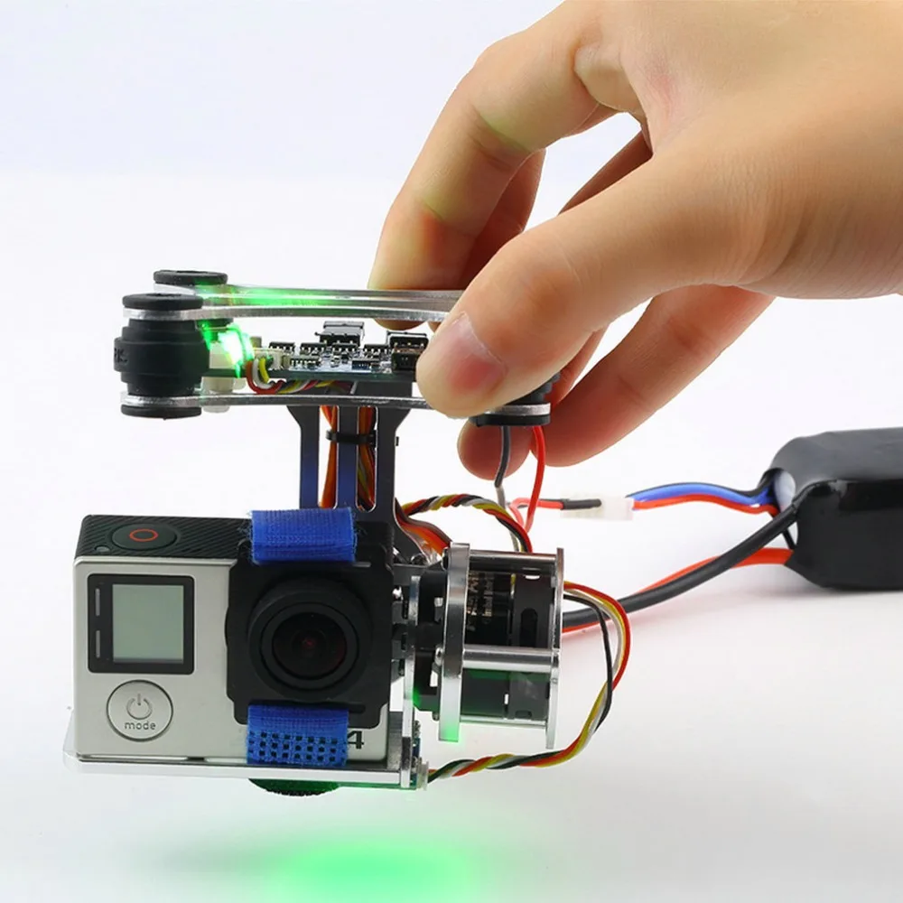 fpv 2 axis brushless gimbal with controller for dji phantom gopro 3 for rc drone fpv racing