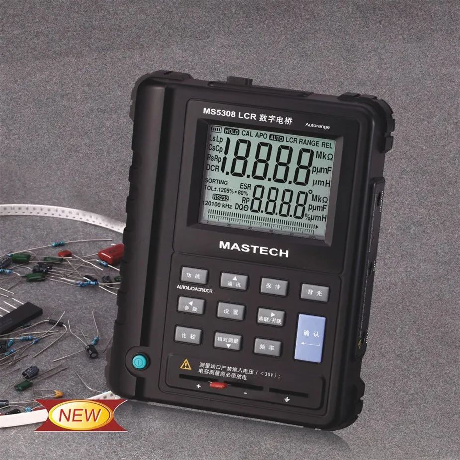 

Selling Mastech MS5308 LCR Meter Portable Handheld Auto Range LCR tester High-Performance 100Khz