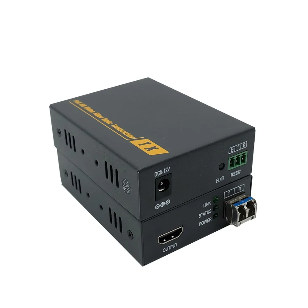 

High Quality 4K HDMI fiber optic Extenders 4Kx2K@30Hz Uncompress HD Video/Audio over fiber optical media converters SFP LC RS232