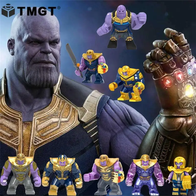 

TMGT Single Thanos Big Super Hero Hulk Spiderman Iron Man Infinity Gauntlet Bricks Building Blocks For Children
