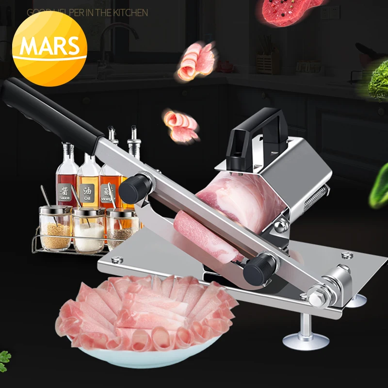 Бытовая ручная машина для нарезки мяса Мясорубка из нержавеющей стали нарезка