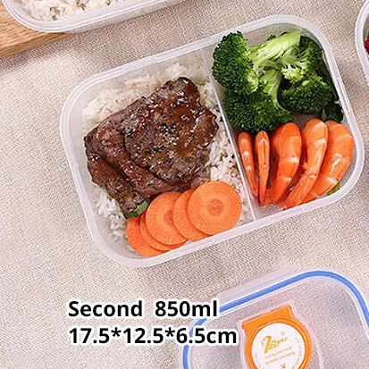 750 мл здоровый материал 2 слоя Ланч-бокс Пшеничная солома Bento коробки микроволновая посуда контейнер для хранения продуктов Ланчбокс - Цвет: Другое