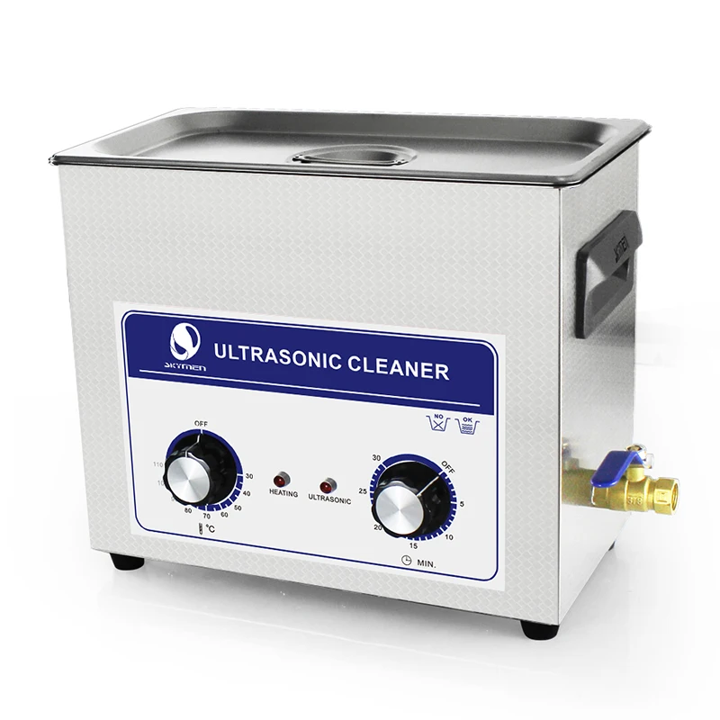 Cheap Skymen 6l Ultrasonic bath 6L 6.5L Professional Stainless Steel Ultrasonic Cleaner Hospital Industrial Auto Engine Parts 4