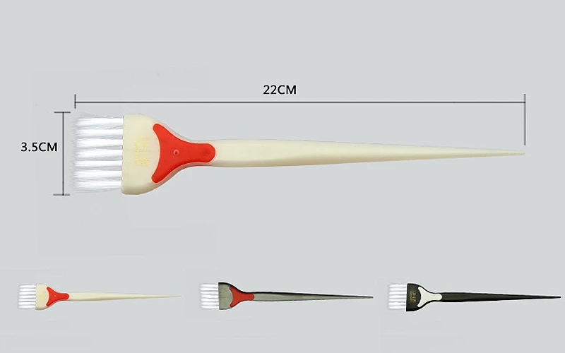 3 шт./лот, кисть для окрашивания волос, пластиковая, для салона, маленькая, мягкая, острая, белая, расческа для волос, для укладки, окрашивание, инструменты для самостоятельной сборки, расческа UN665