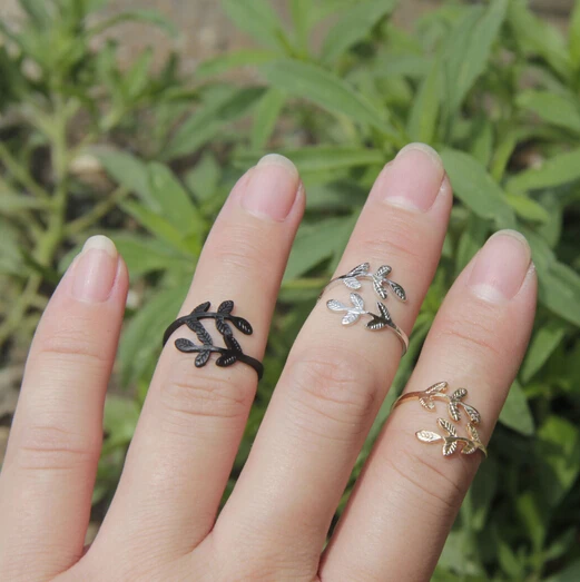 Timlee R012 Free shipping Grace Fashion Leaf Small finger Rings,Fashion Jewelry Timlee R012 Free shipping Grace Fashion Leaf Small finger Rings,Fashion Jewelry