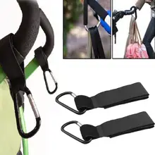 Universal Baby Stroller Hooks Pram Pushchair Stroller Carriage Buggy Hook Lightweight Magic Sticker #HI10331 durable infant baby pushchair hangers outdoor convenient stroller length adjustable hooks for hanging exquisite design