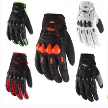 Band 2017 Leather Bomber Carbon Fiber Motorcycle Mens Gloves Off Road Motorbike Bicycle Cycling Gloves