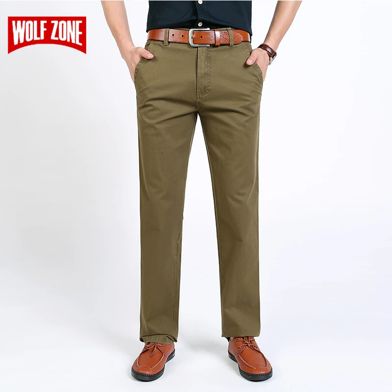 khaki business pants