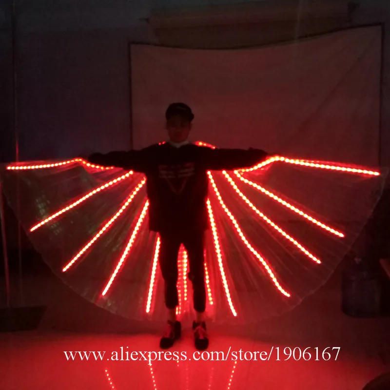 3 Sets Led Light Costume Flashing Luminous Growing Halloween Cloak Party Dress Dancing Wear For