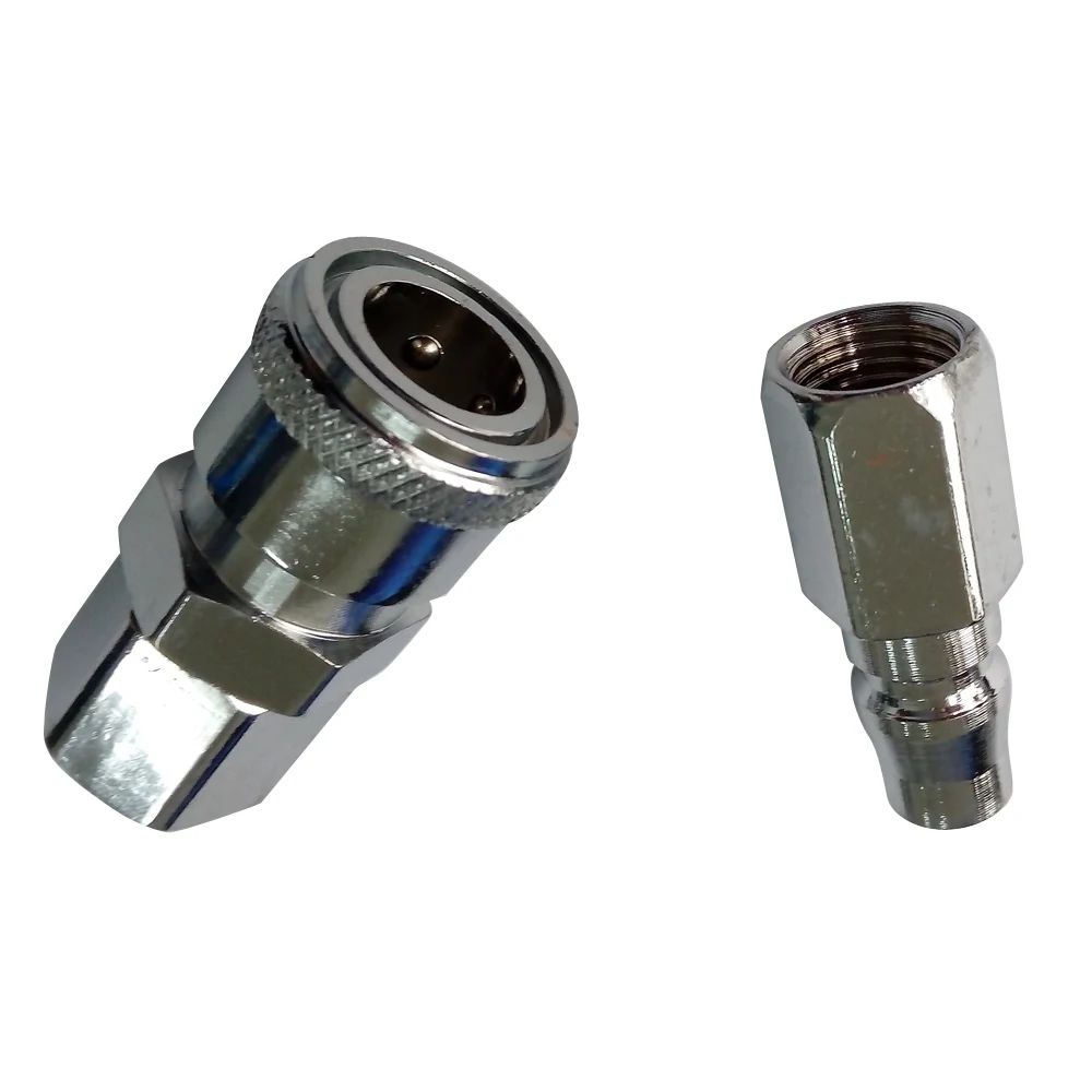 

Air Compressor Pneumatic Quick Coupler Connector Socket Fittings Set 1/4" BSPT Female