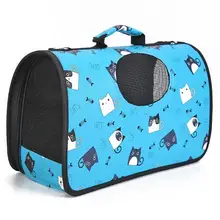 Переносная переноска из ПВХ для домашних животных, мультяшная сумка для пикника, нагрузка 4 кг, модные складные сумки-мессенджеры для собак