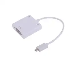 Micro usb к VGA видео адаптер Micro USB к VGA адаптер конвертер кабель с 3,5 мм аудио кабель для samsung htc LG мобильный телефон