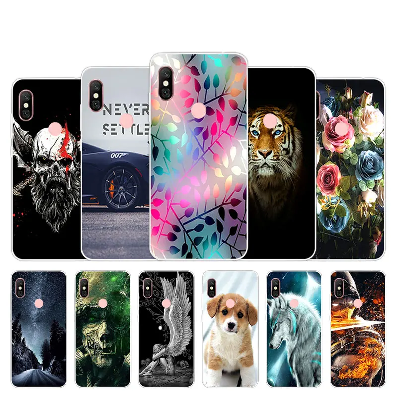 

6.26" for Redmi Note 6 Pro Phone Cases Slim Clear Fashion Painted for Xiaomi Redmi Note6 Pro Soft TPU Silicone Protector Cover