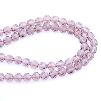 

720-1440pcs Lavender 8-10mm Crystal Balls 32 Faceted Glass Football Cut Beads In Crafts For Home Decoration DIY
